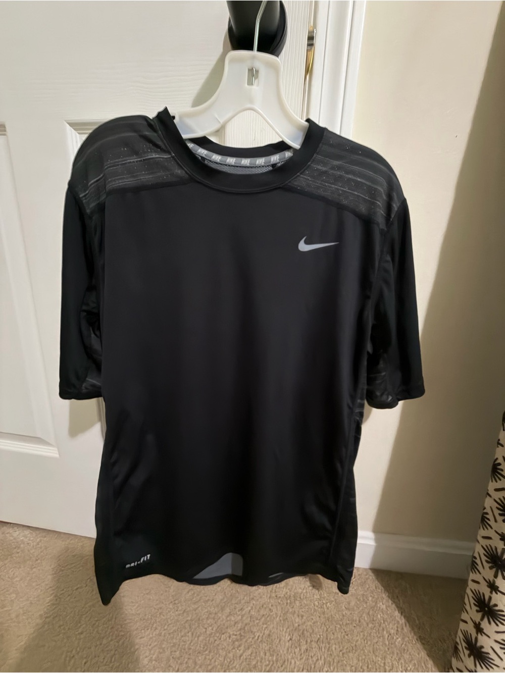Nike Black Short Sleeve Dri-FIT Athletic Tee